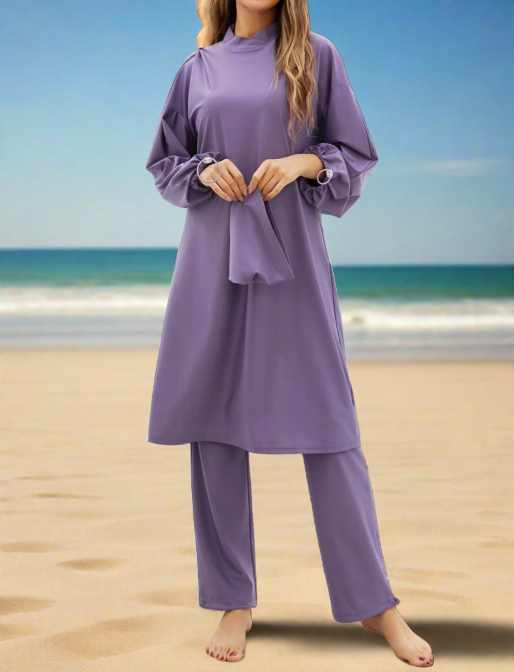 Full coverage 2 PC modest swimsuit - Try Modest Limited