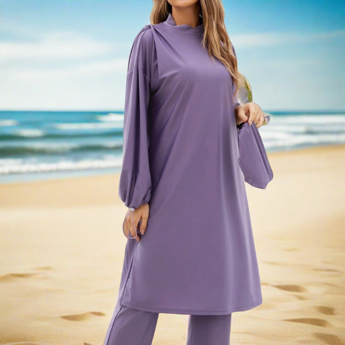 Full coverage 2 PC modest swimsuit - Try Modest Limited