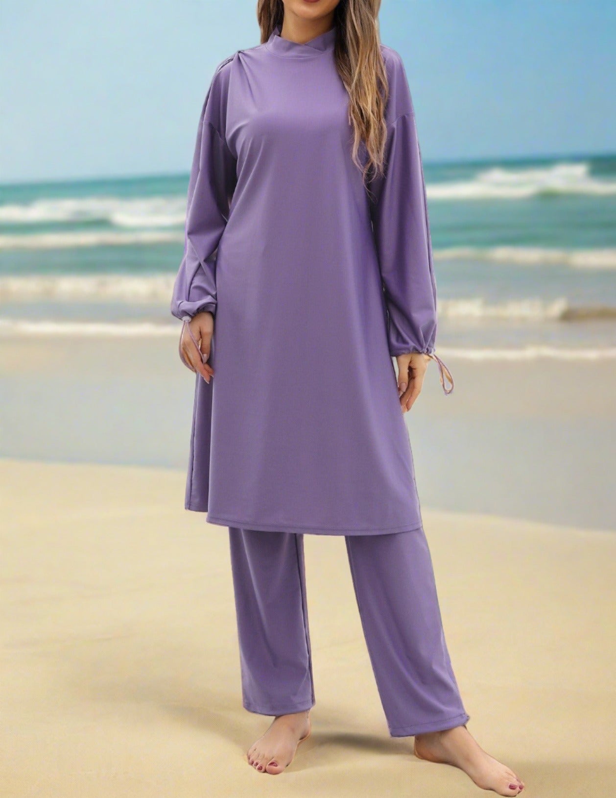 Full coverage 2 PC modest swimsuit - Try Modest Limited 