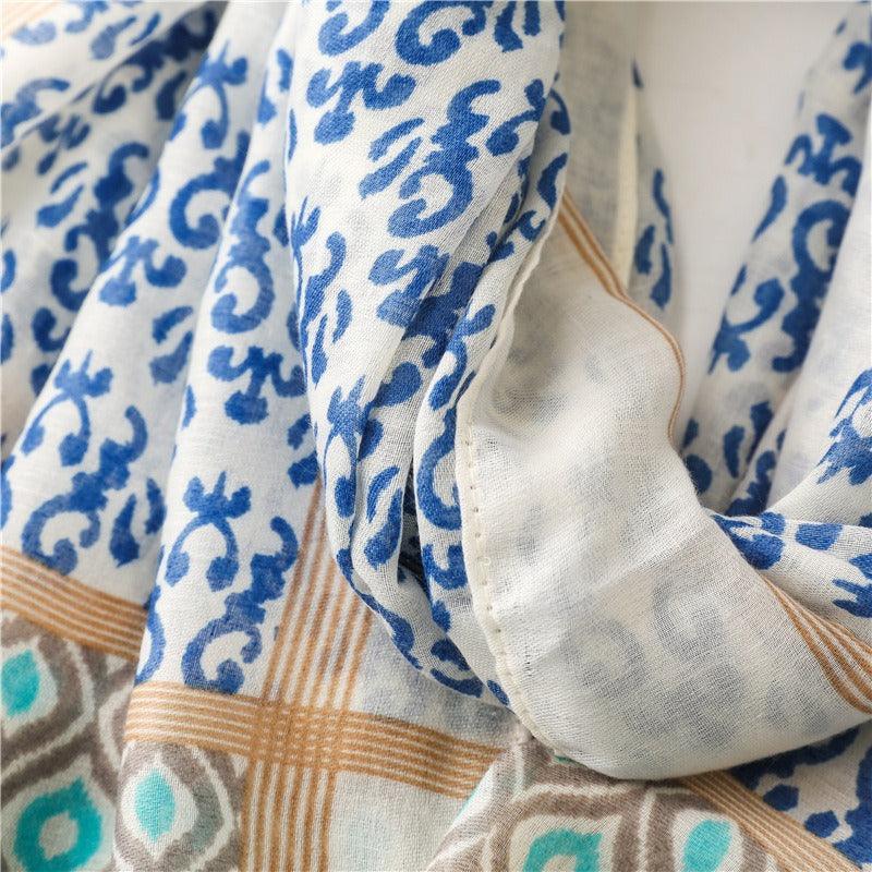 Geometric tassel stole - Try Modest Limited