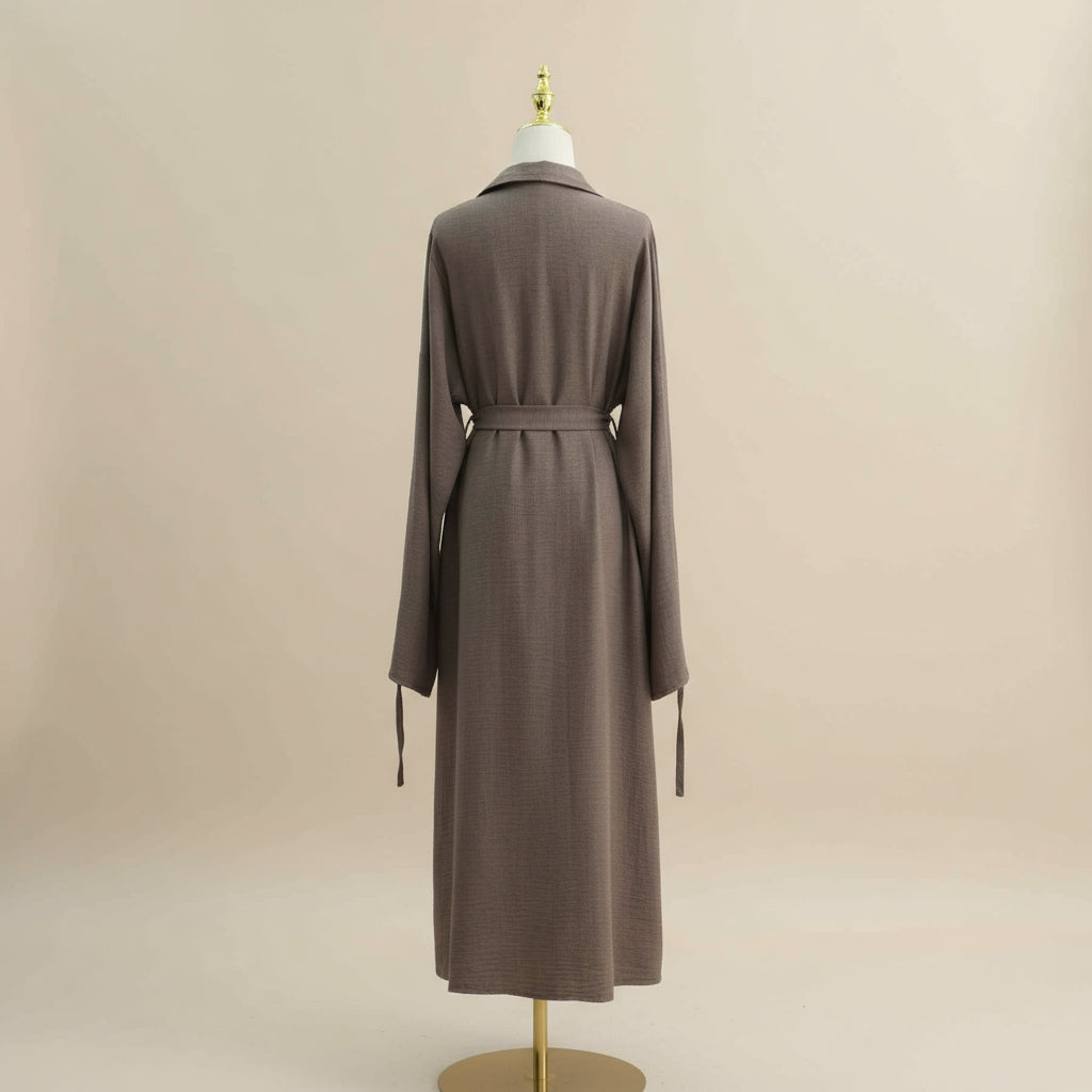Grace Ruched Abaya Coat
