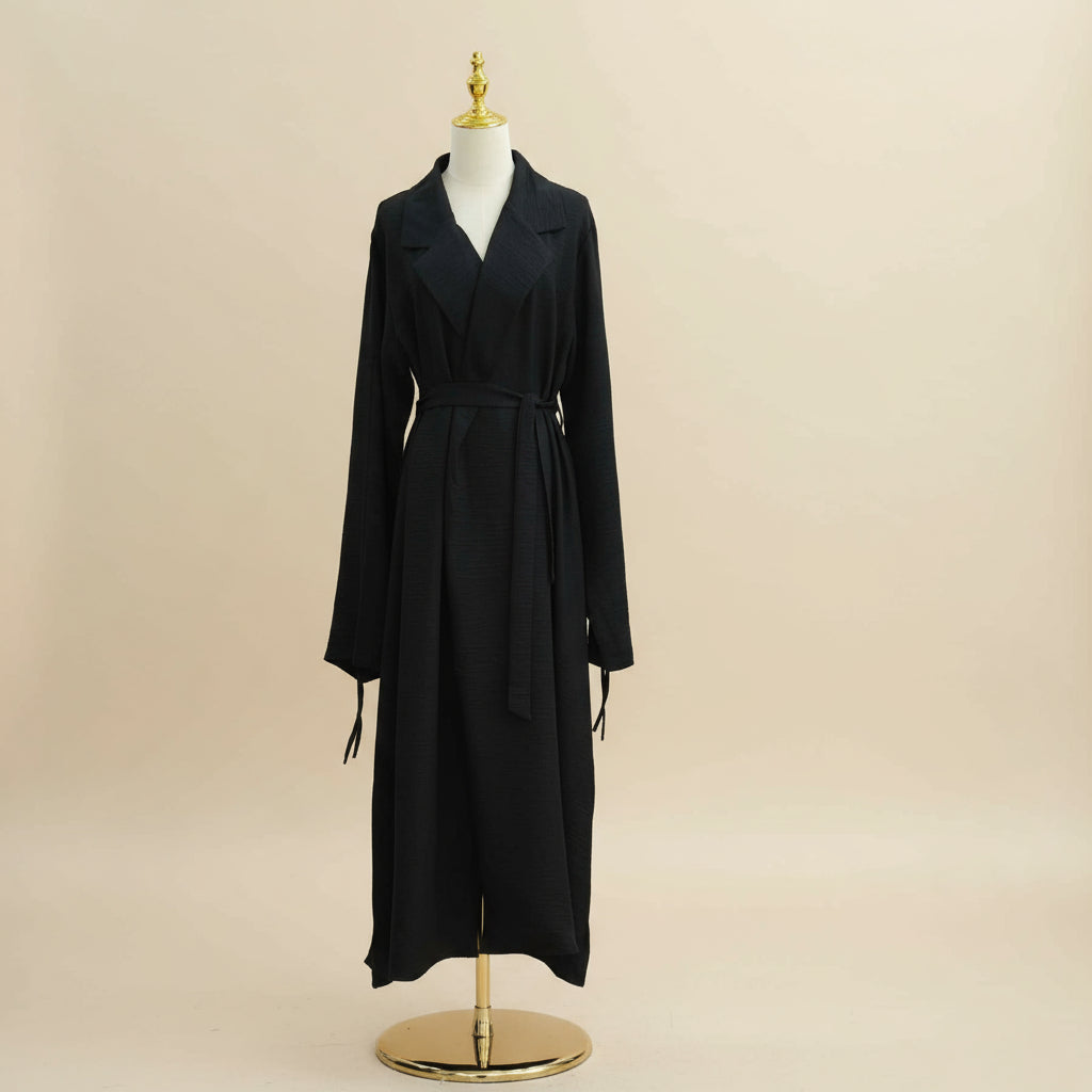 Grace Ruched Abaya Coat