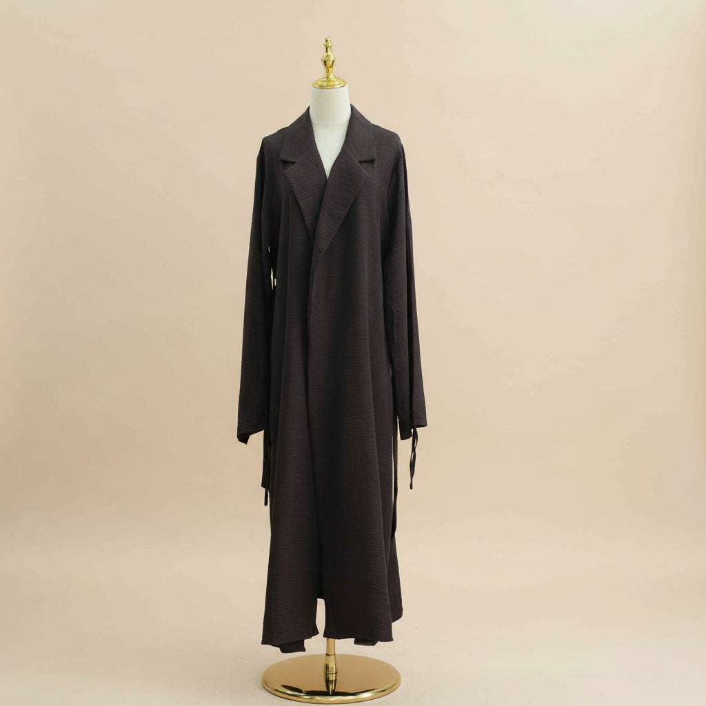 Grace Ruched Abaya Coat