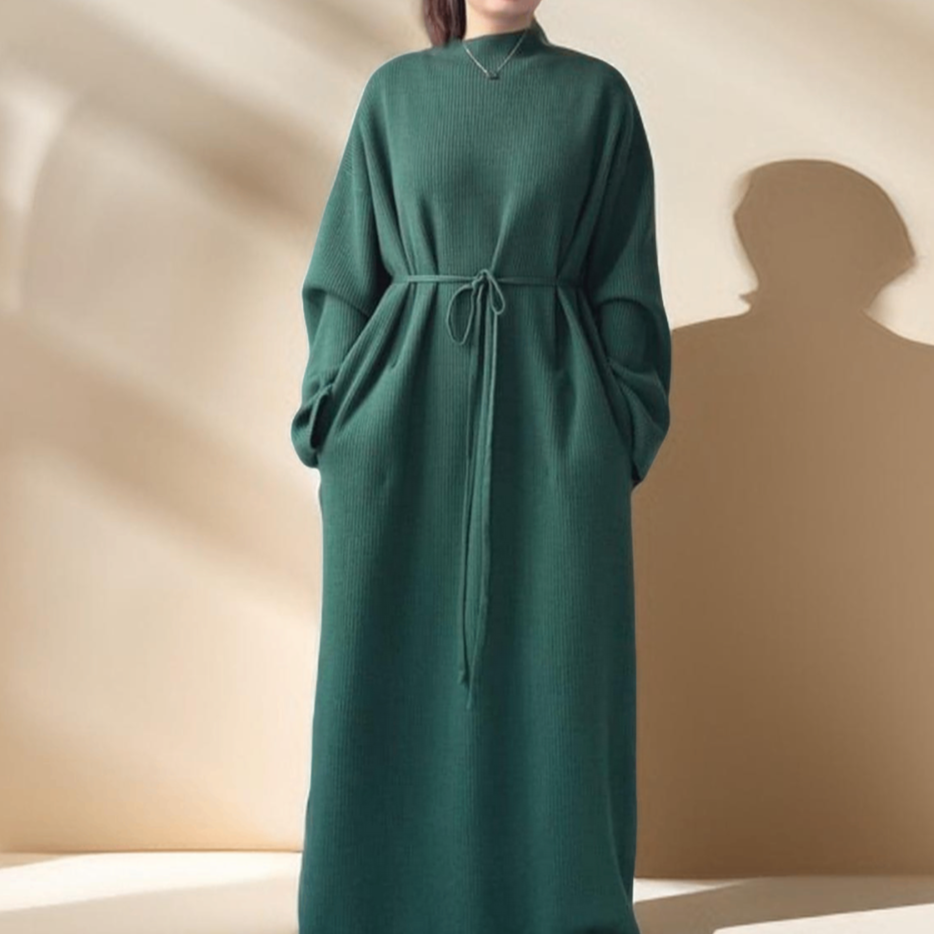 Hana maxi knit long-sleeve dress - Try Modest Limited