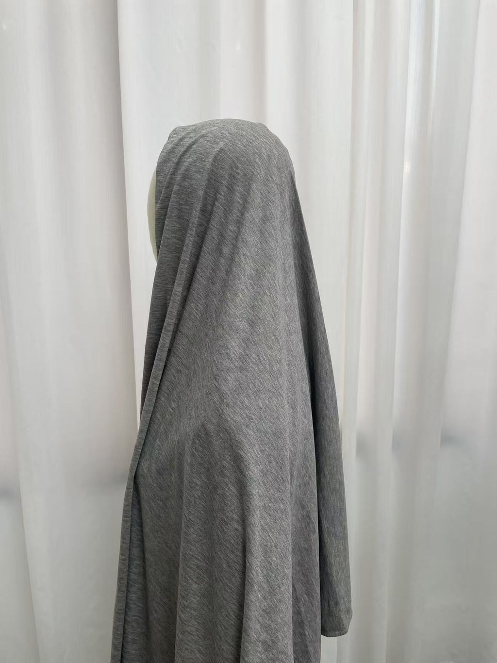 Heather Grey OEKO-TEX® Bamboo Jersey Hijab - Try Modest Limited
