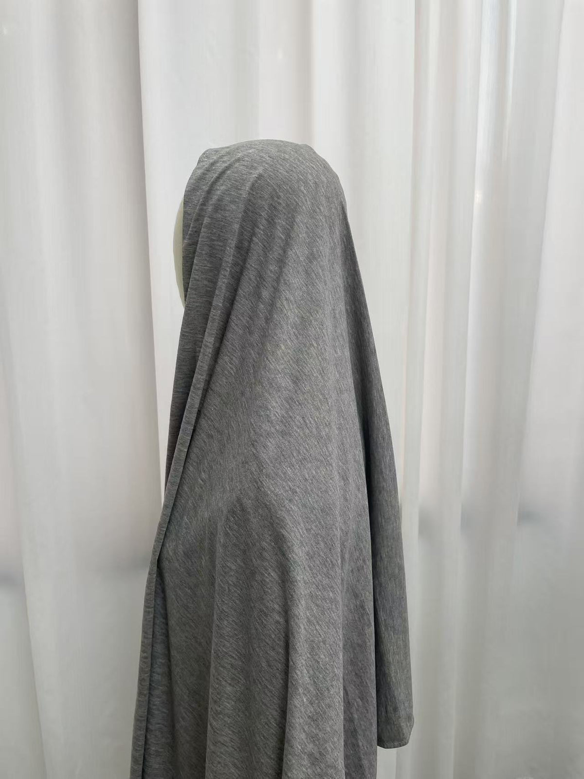 Heather Grey OEKO-TEX® Bamboo Jersey Hijab - Try Modest Limited