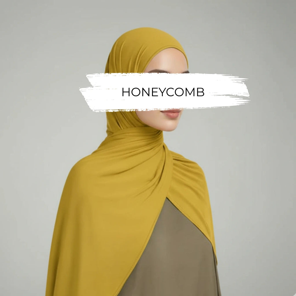 Honeycomb OEKO-TEX® Bamboo Jersey Hijab - Try Modest Limited