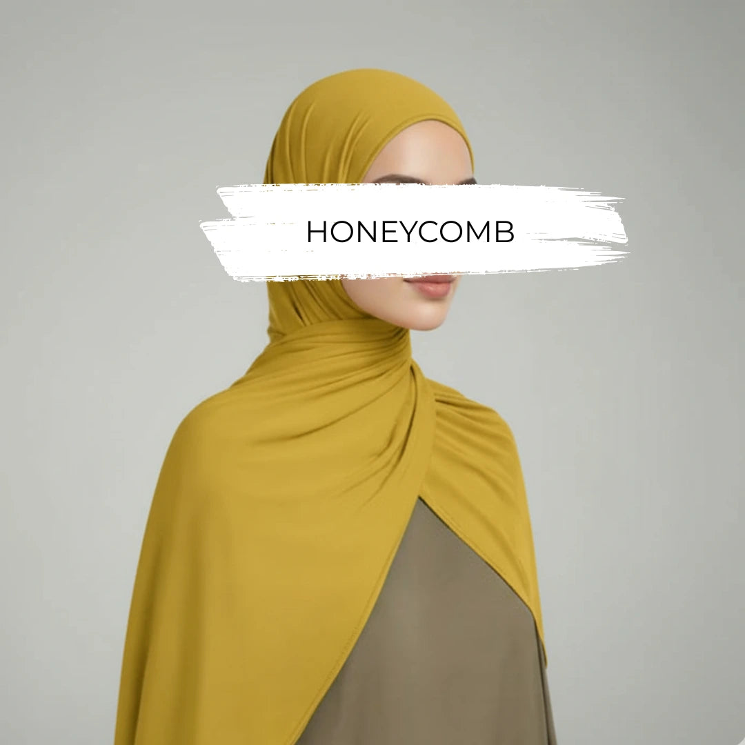 Honeycomb OEKO-TEX® Bamboo Jersey Hijab - Try Modest Limited