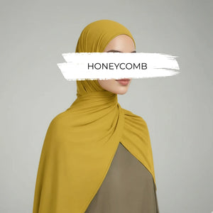 Honeycomb OEKO-TEX® Bamboo Jersey Hijab - Try Modest Limited