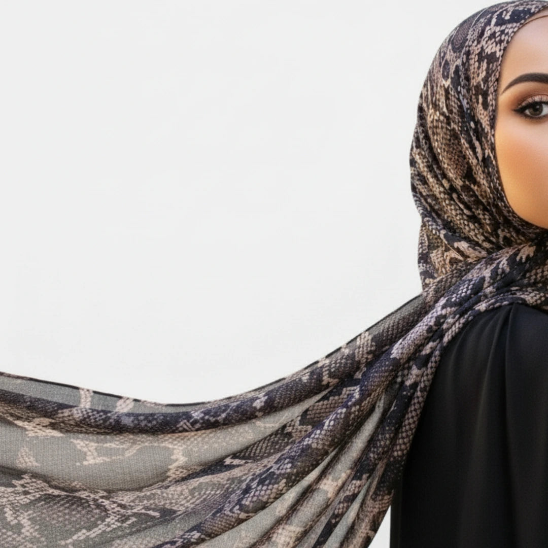 Hijab aus Python-Bambus-Modal mit Tinte