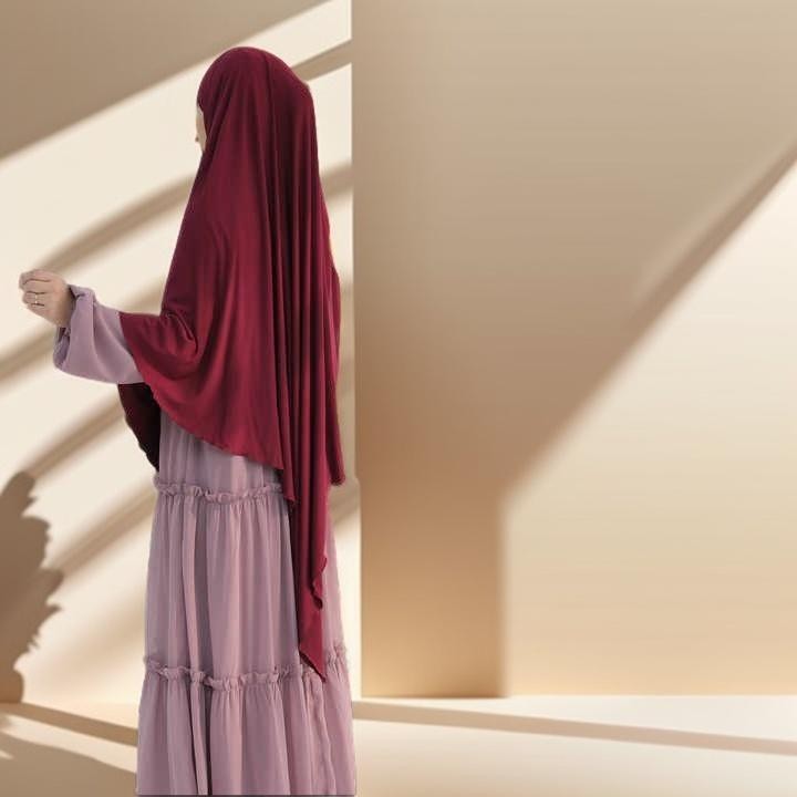 Instant Jersey Khimar with Zipper - Try Modest Limited