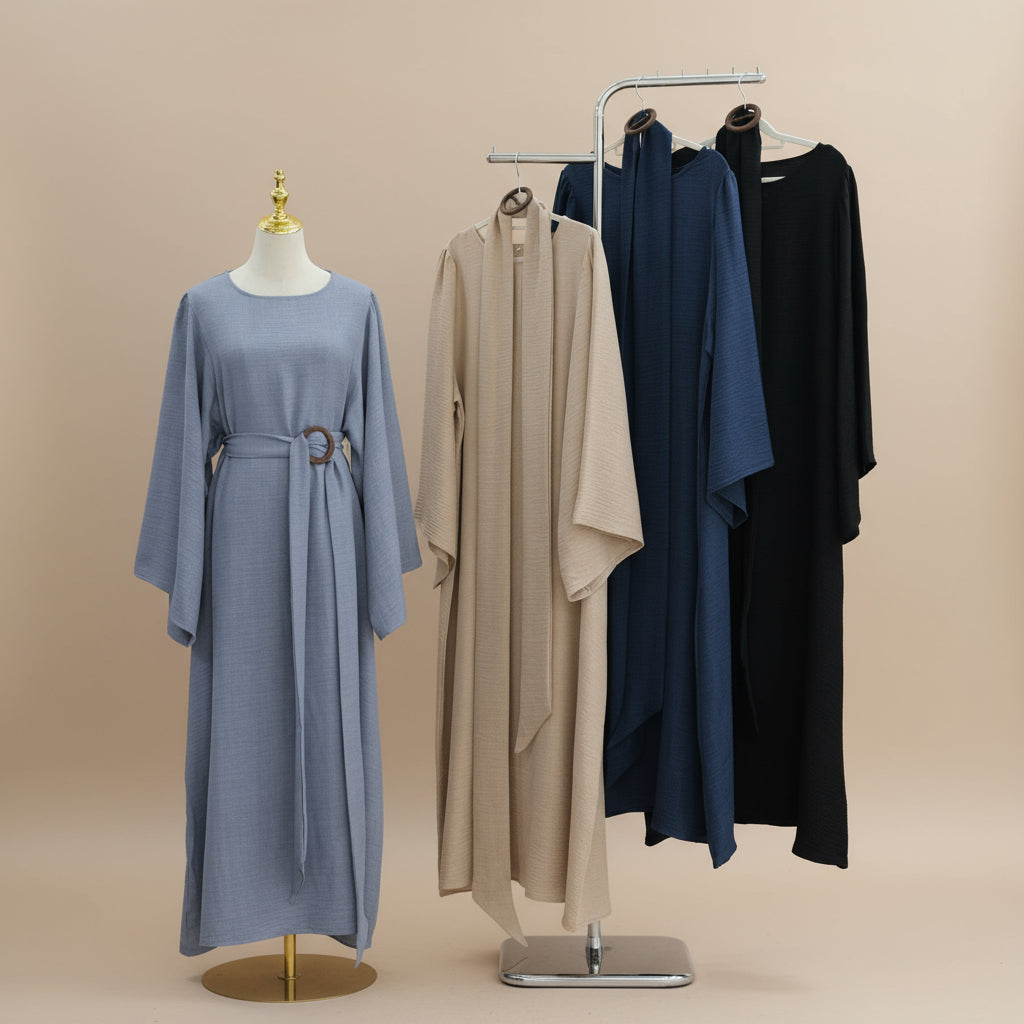 Robe longue Isadora Modeste avec ceinture