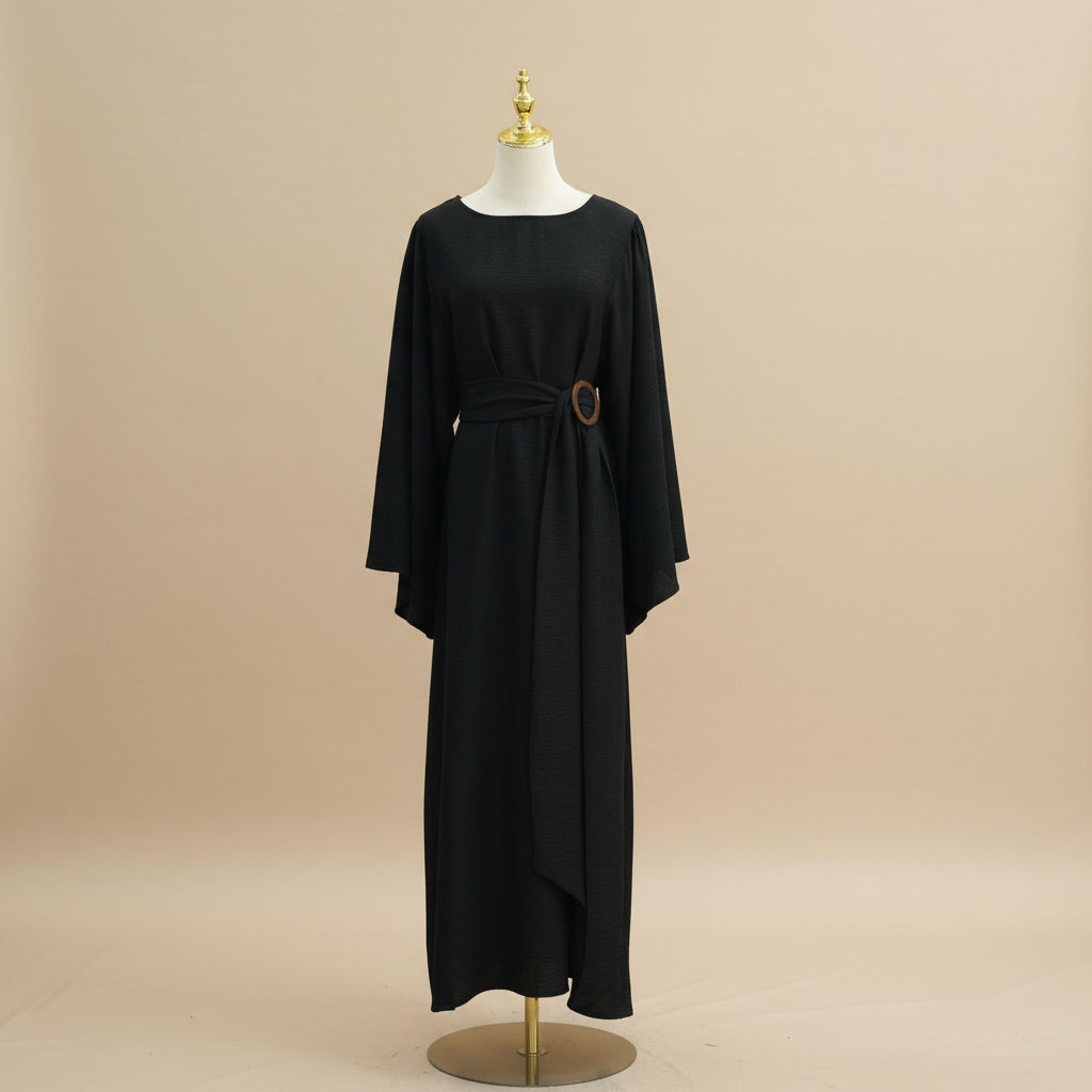 Robe longue Isadora Modeste avec ceinture