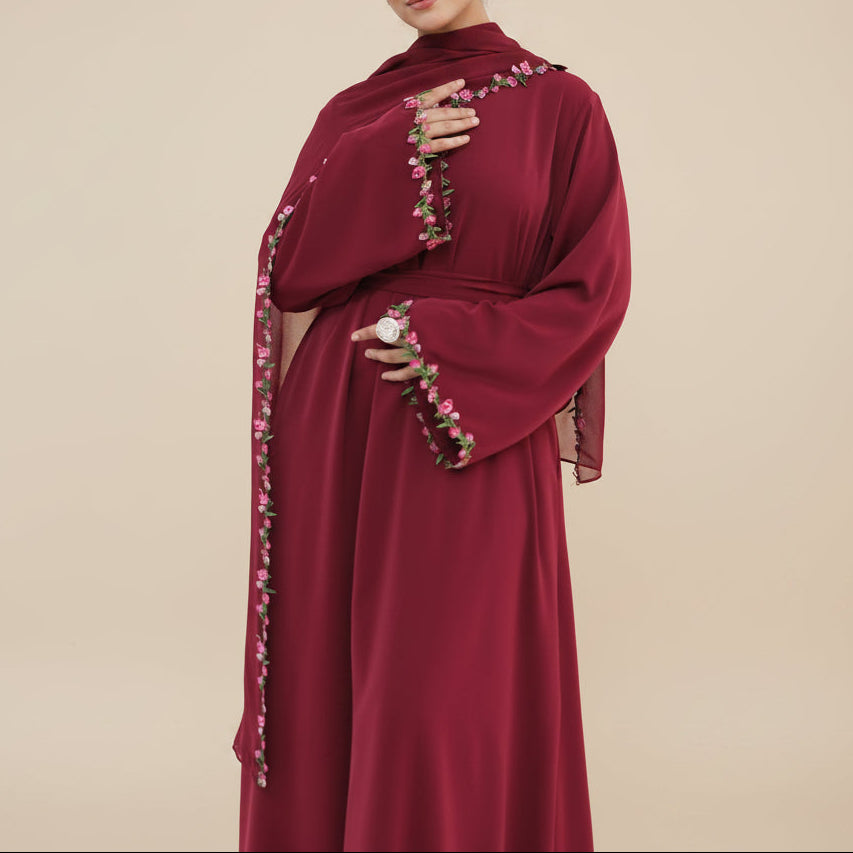 Jouri Floral Nida Abaya und Hijab-Set