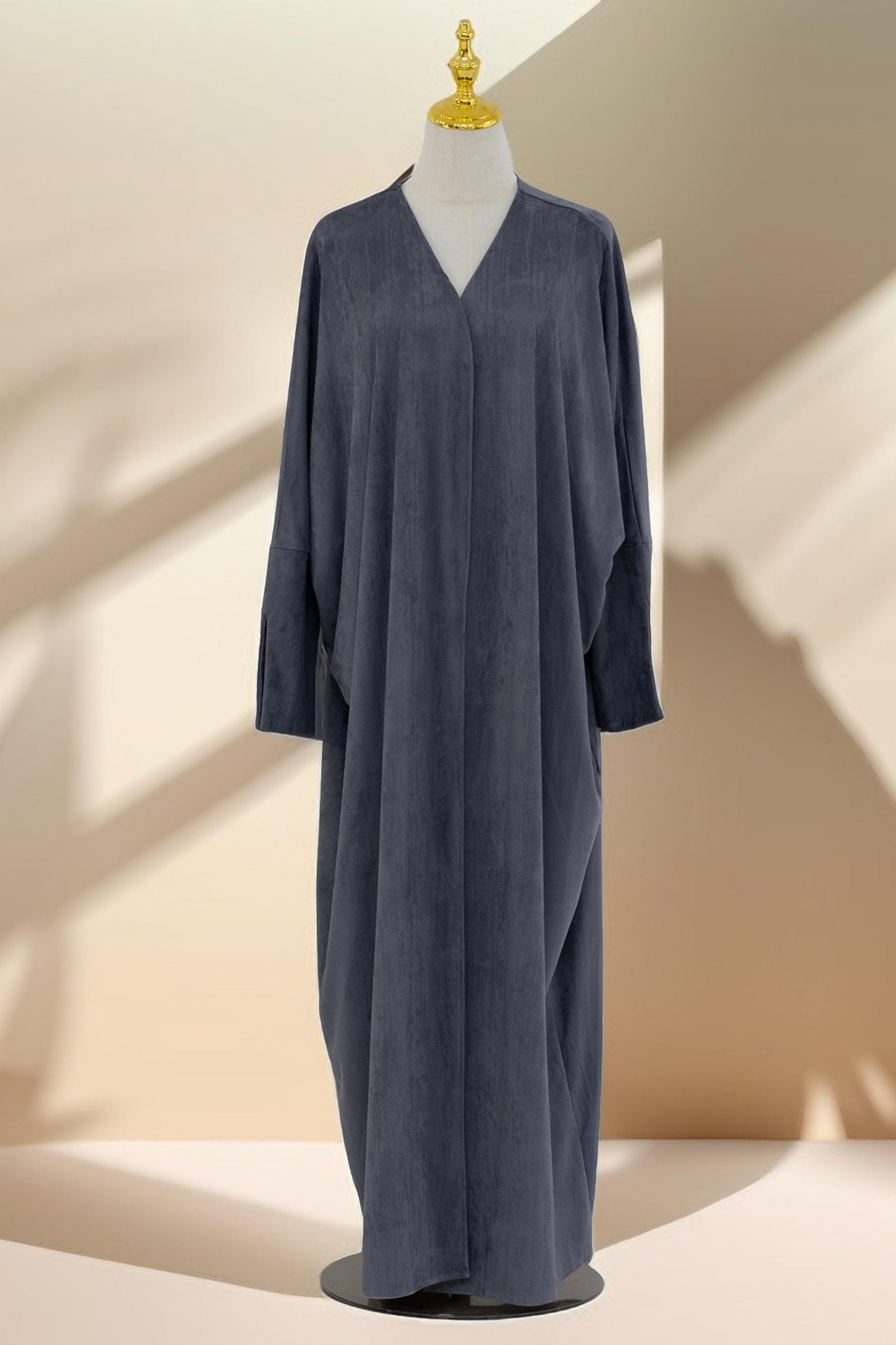 Jumana Velvet Open Front Abaya Try Modest Limited