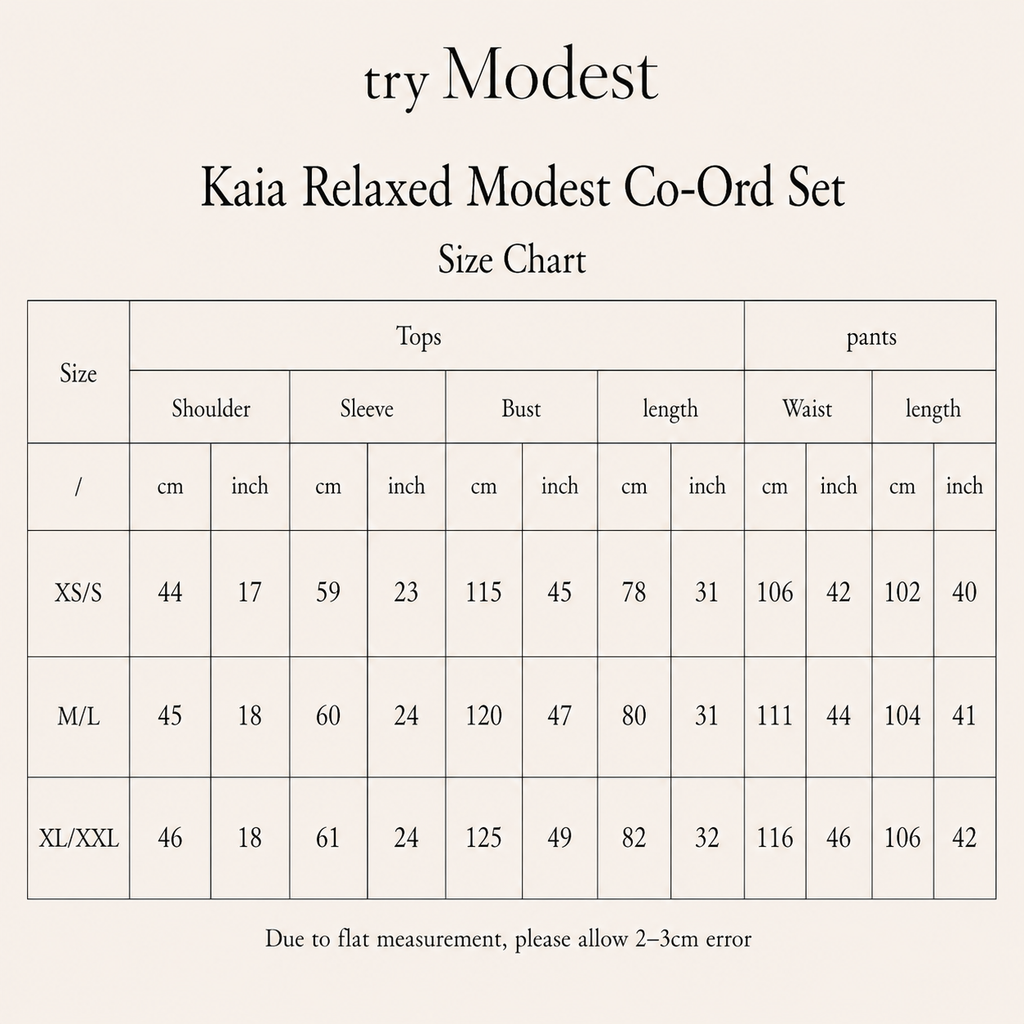 Kaia Relaxed Modest Set med del av setet