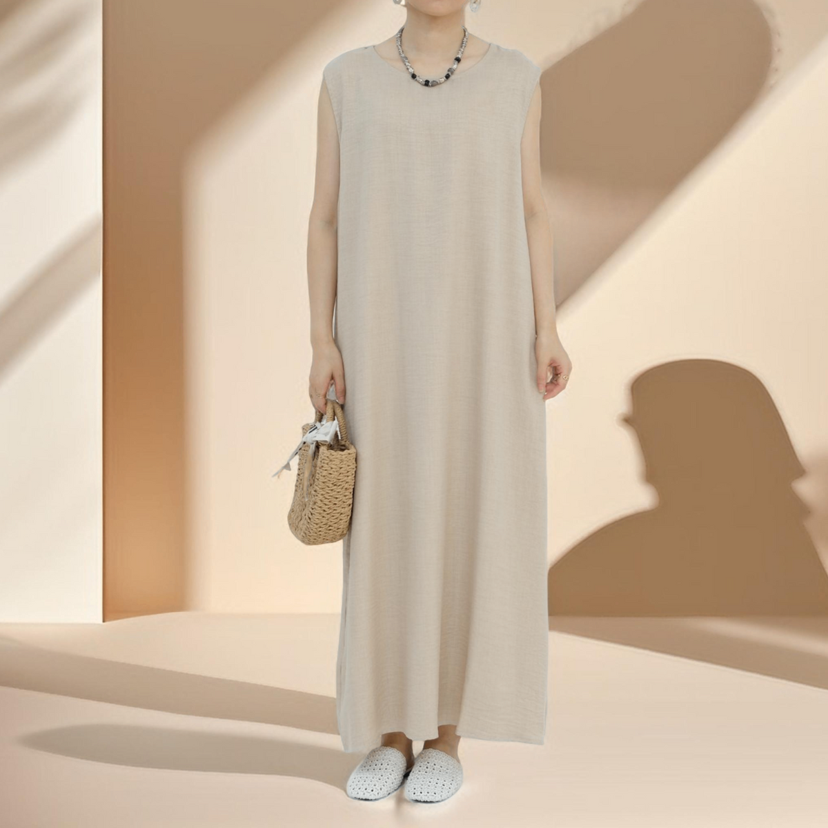 Kamila Classic: 2-Piece Plain Open Abaya Set - Try Modest Limited