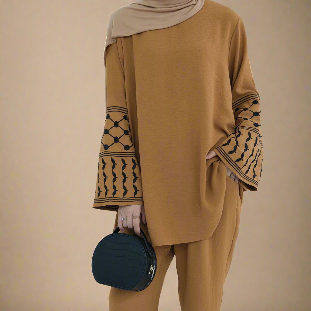 Keffiyeh 2 PC Co-ord Set - Try Modest Limited