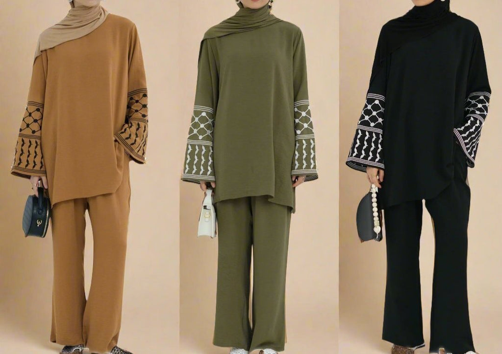 Keffiyeh 2 PC Co-ord Set - Try Modest Limited