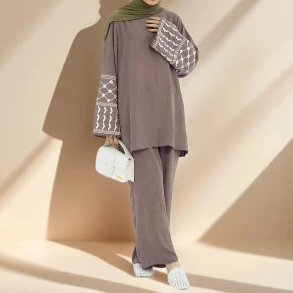 Keffiyeh 2 PC Co-ord Set - Try Modest Limited