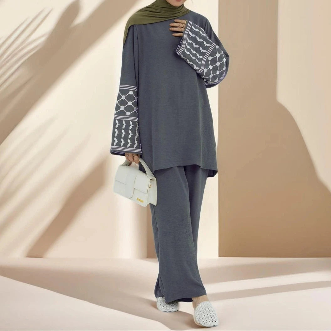 Keffiyeh 2 PC Co-ord Set - Try Modest Limited