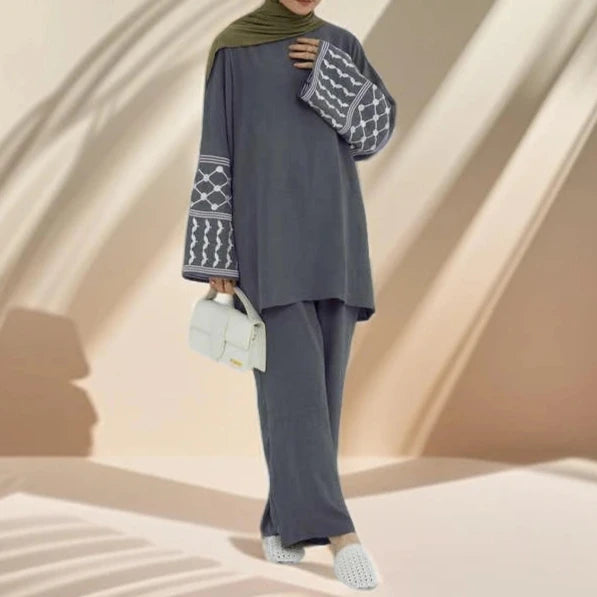 Keffiyeh 2 PC Co-ord Set - Try Modest Limited