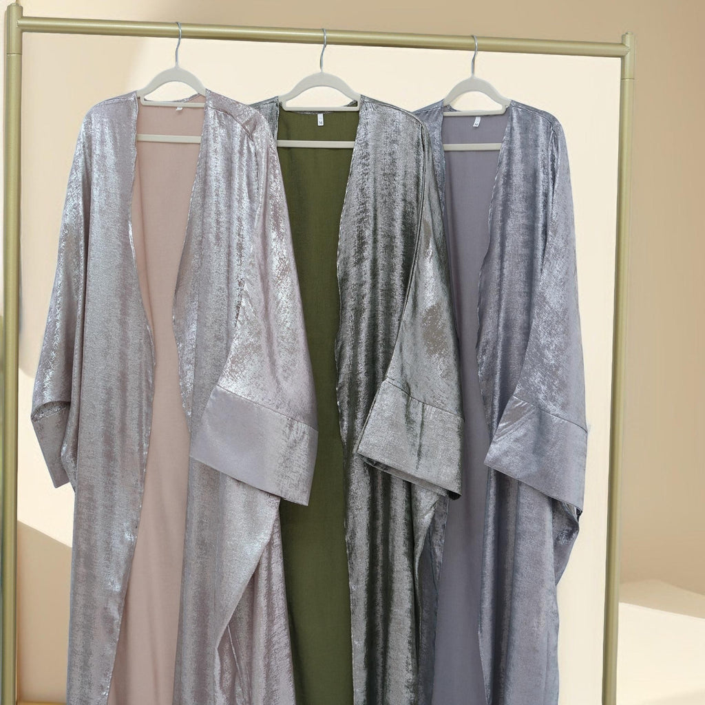 Khaleeji Nights - Open Abaya with slit sleeves - Try Modest Limited