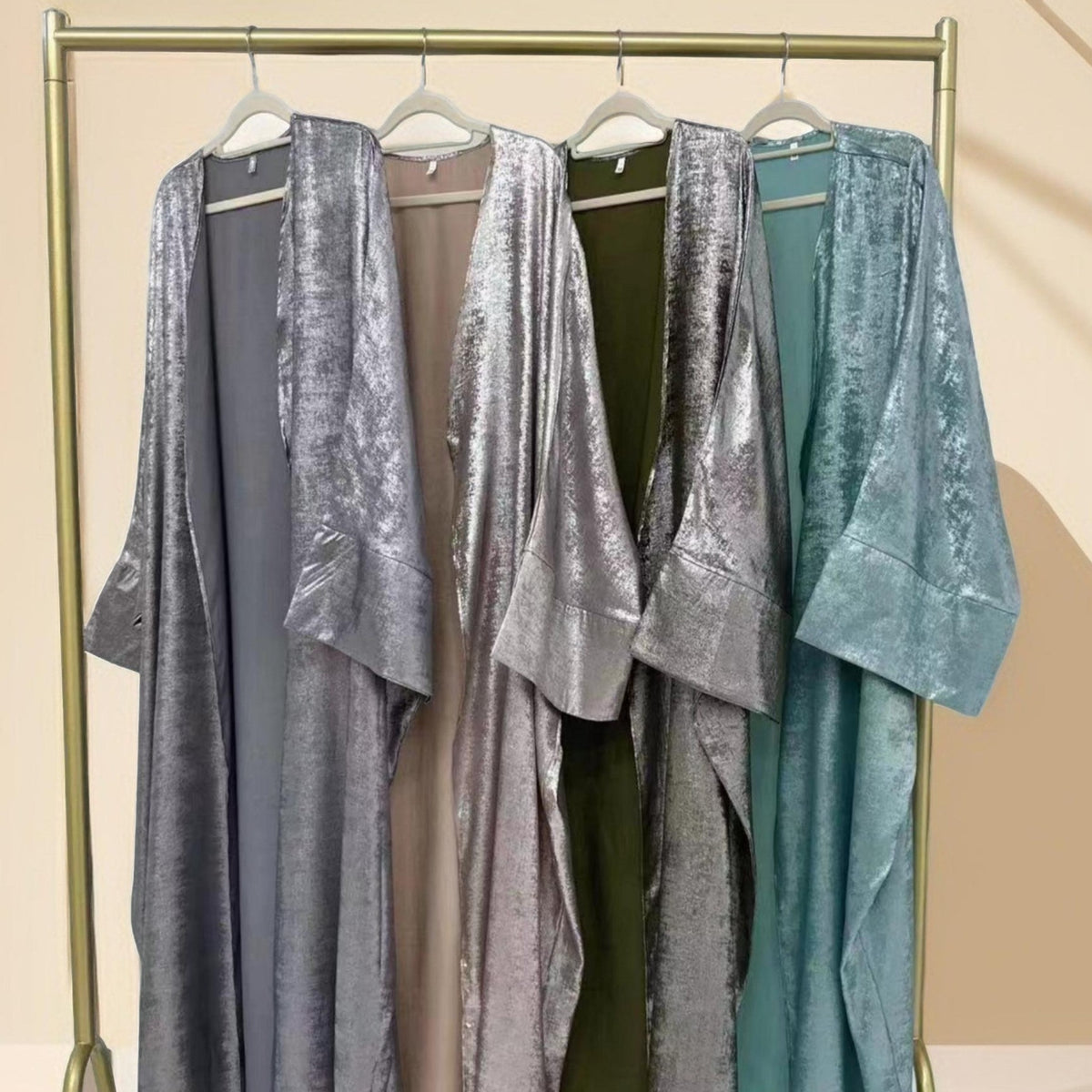 Khaleeji Nights - Open Abaya with slit sleeves - Try Modest Limited