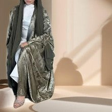 Khaleeji Nights - Open Abaya with slit sleeves Try Modest Limited