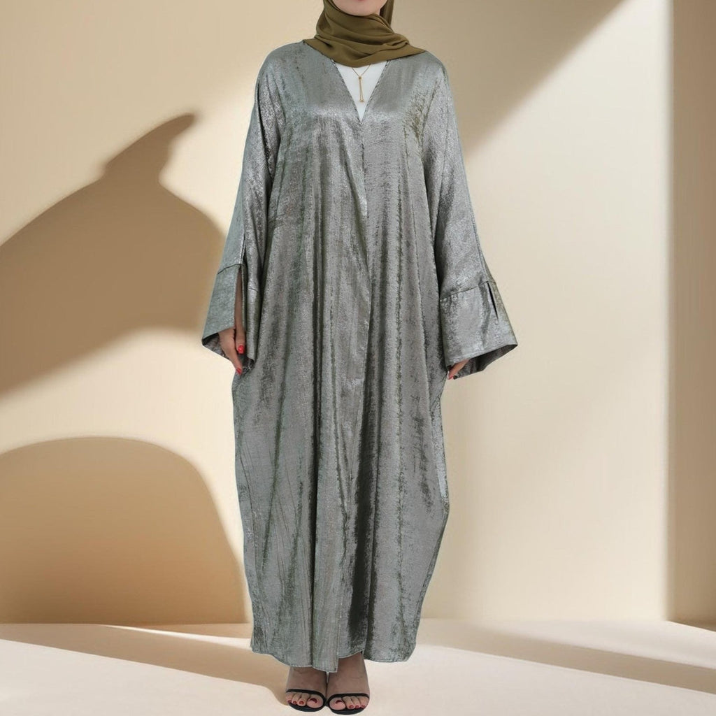 Khaleeji Nights - Open Abaya with slit sleeves - Try Modest Limited
