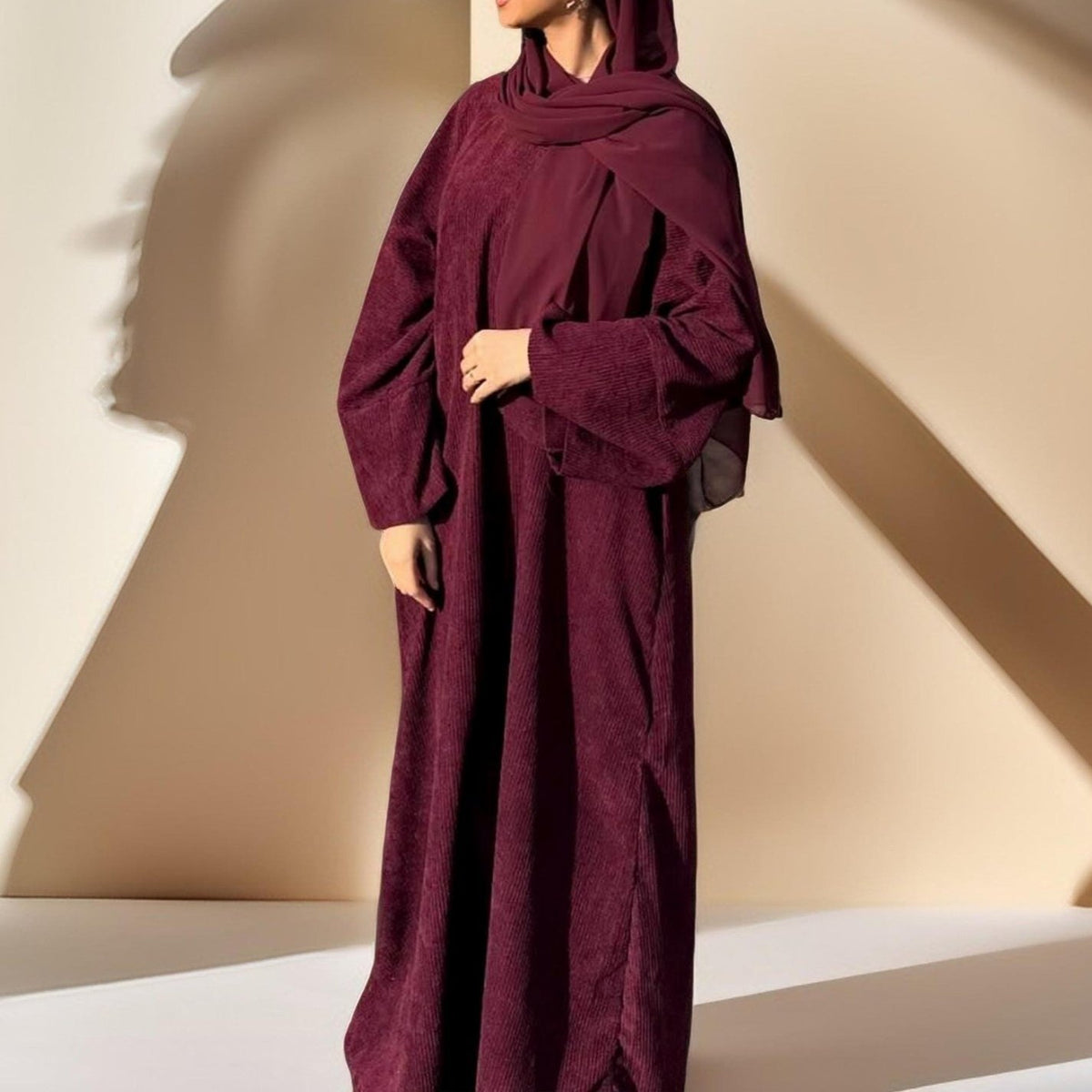 Autumn/Winter Cozy Corduroy Abaya - Try Modest Limited