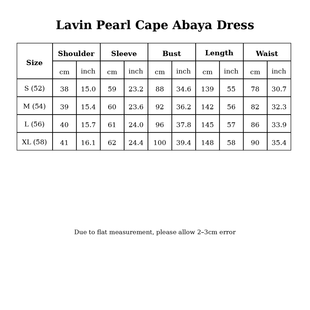 Abito Abaya con mantello di perle Lavin