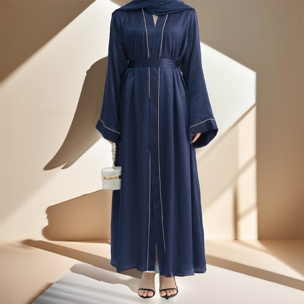 Layali-Chainlight Open Front Throw Over Abaya - Try Modest Limited