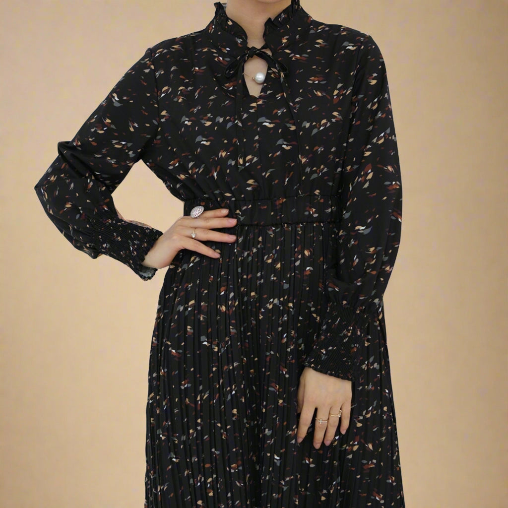 Lilly pleated summer floral dress - Try Modest Limited