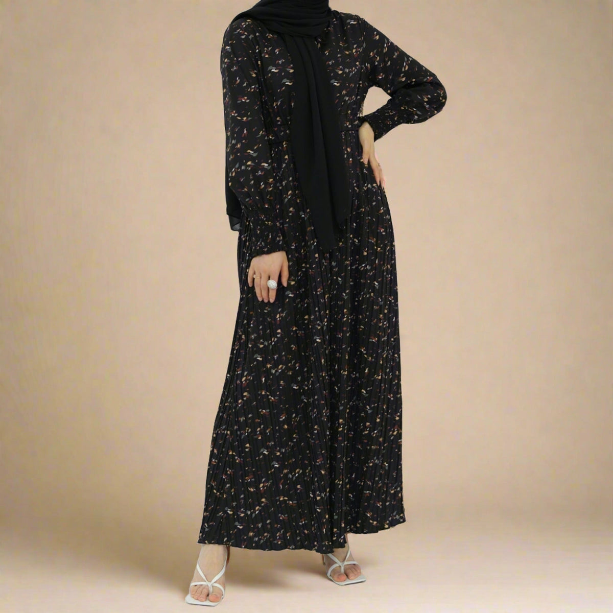 Lilly pleated summer floral dress - Try Modest Limited