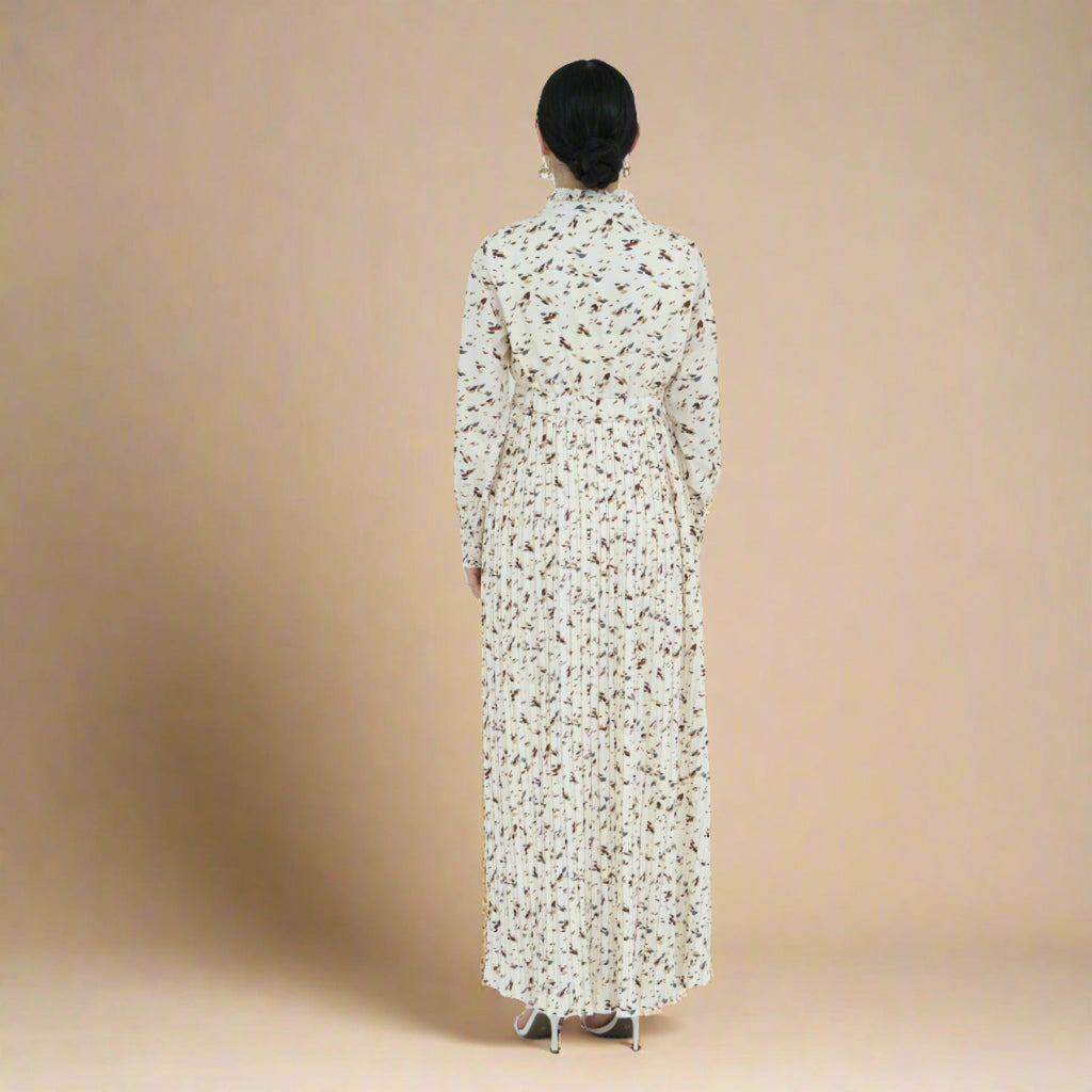 Lilly pleated summer floral dress - Try Modest Limited