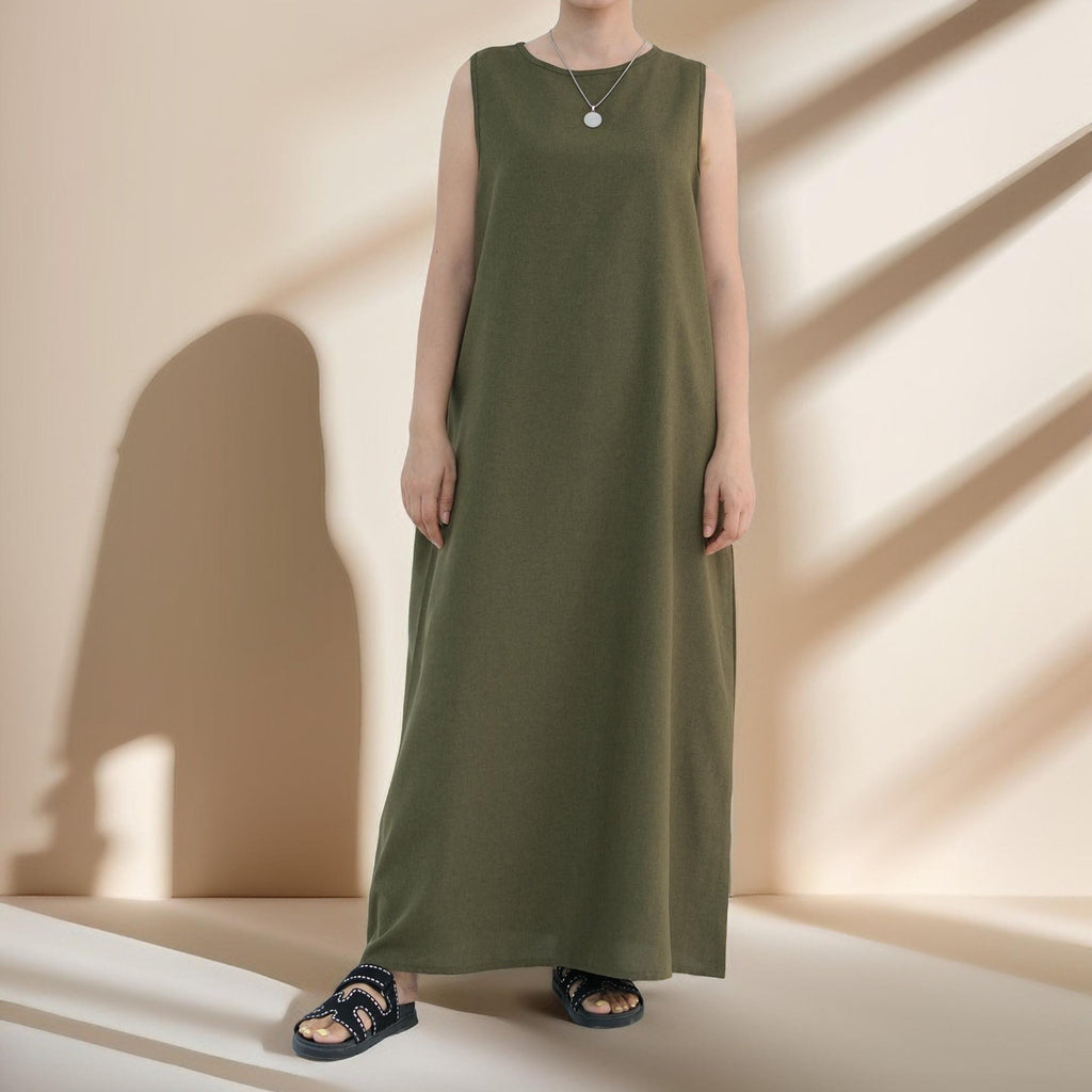 Lily 2 PC Abaya Set with Elegant Floral Sleeve Embroidery - Try Modest Limited