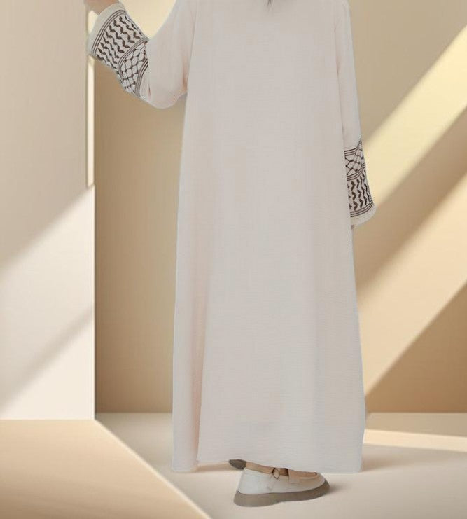 Little Miss Keffiyeh Open Front Kimono Abaya - Try Modest Limited