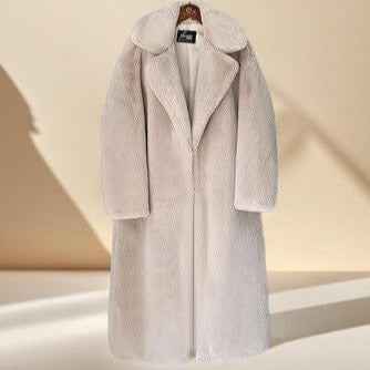 Long Faux Fur Coat- WInter long coats for women - Try Modest Limited