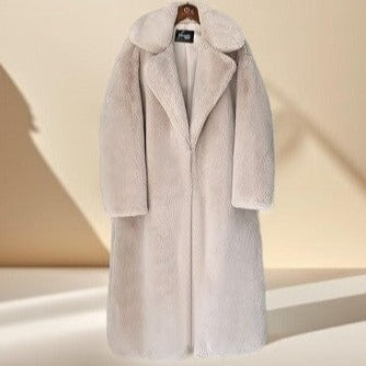 Long Faux Fur Coat- WInter long coats for women - Try Modest Limited 