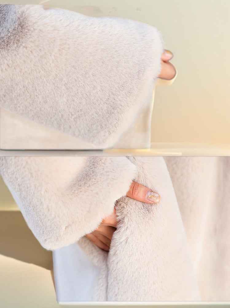 Long Faux Fur Coat- WInter long coats for women - Try Modest Limited