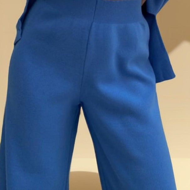 Long Sleeve Loose Casual Sweater Knitted Set - Try Modest Limited