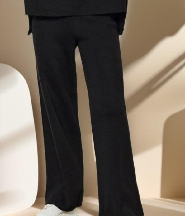 Long Sleeve Loose Casual Sweater Knitted Set - Try Modest Limited