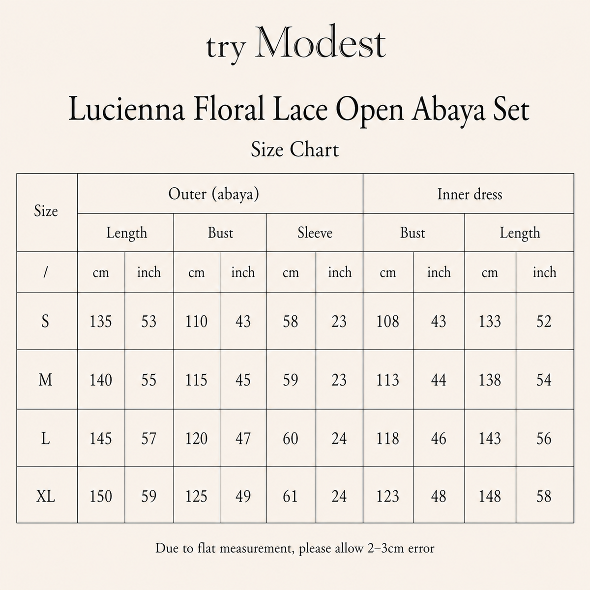 Σετ Abaya με ανοιχτή δαντέλα και λουλούδια Lucienna