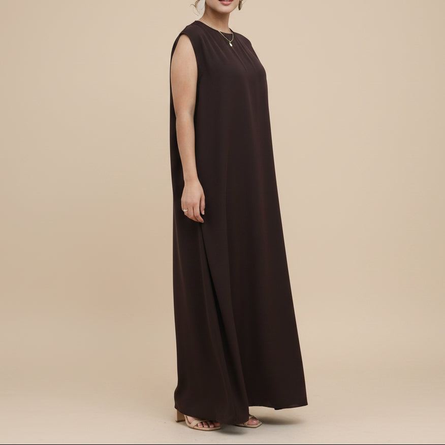 Lunéa Lace Trim Nida Open Abaya Set