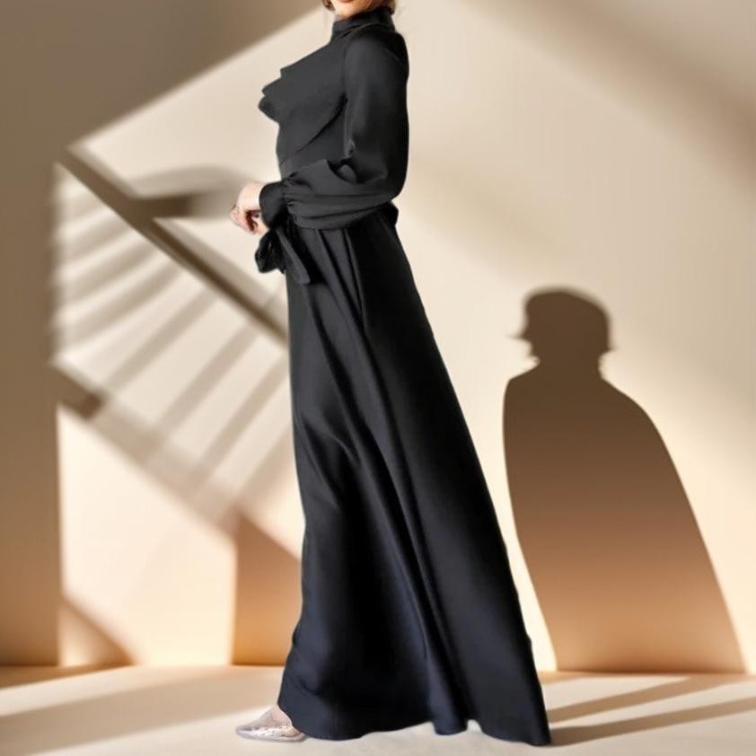 Luxe Silky Draped Robe - Try Modest Limited