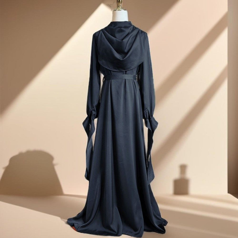 Luxe Silky Draped Robe - Try Modest Limited