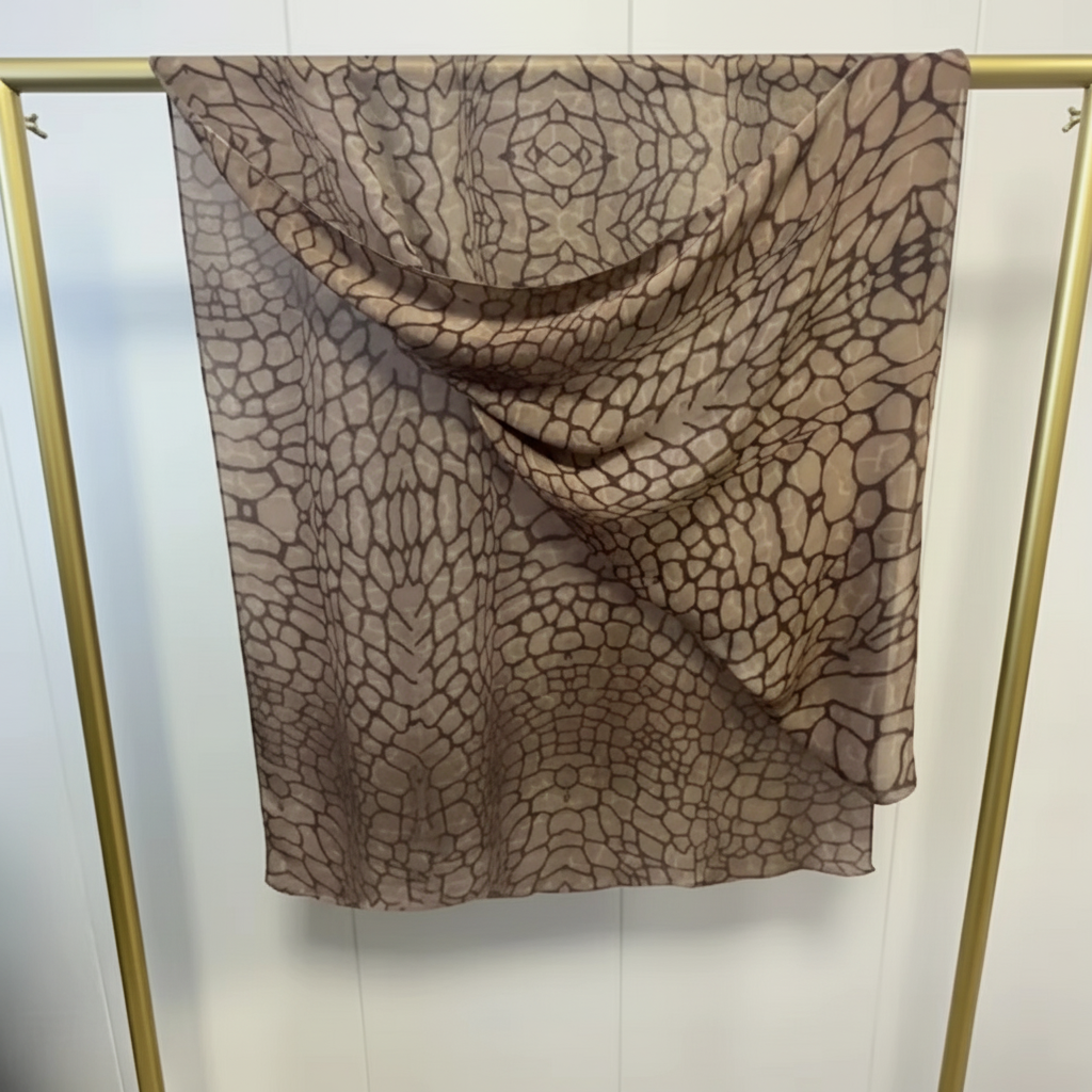 Luxe Crocodile Scale Bamboo Modal Hijab