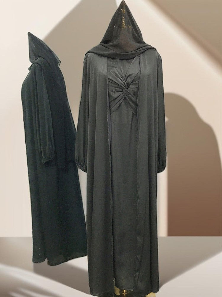 Luxury 2 piece abaya dress - Try Modest Limited 