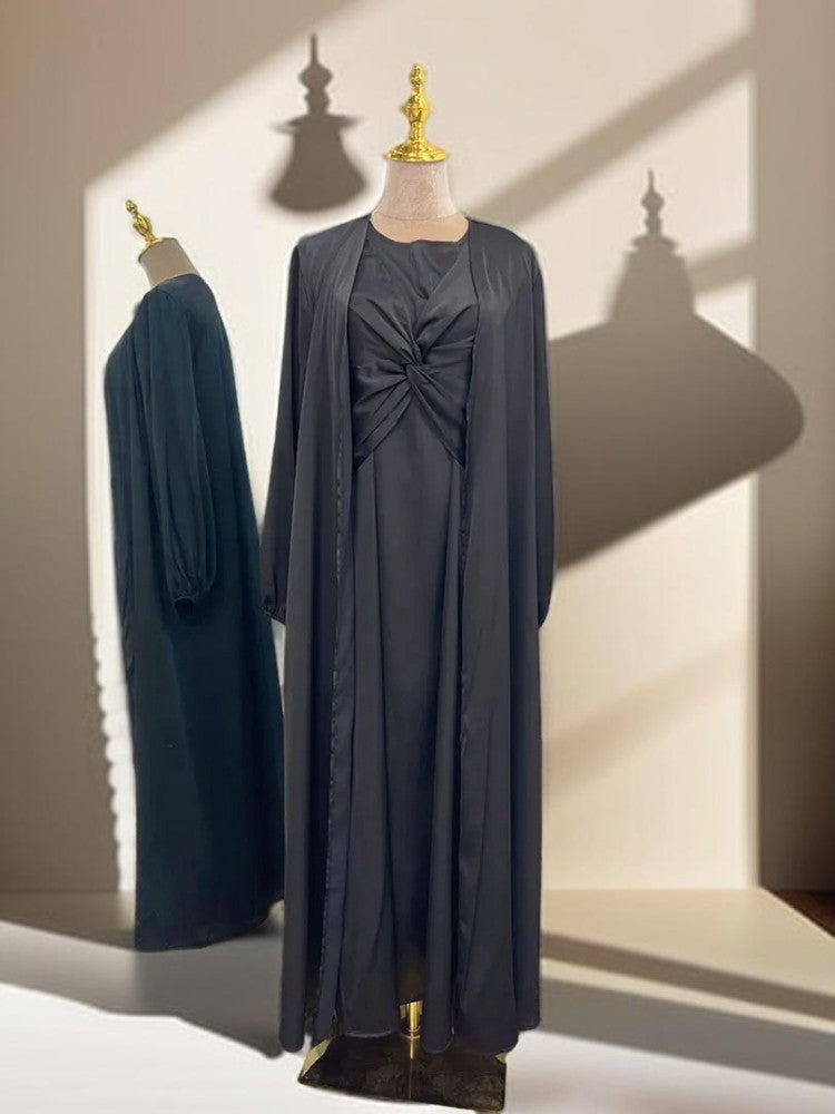 Luxury 2 piece abaya dress - Try Modest Limited